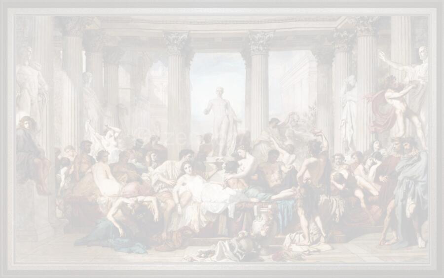 Los Romanos de la Decadencia by Thomas Couture by xzendor7 Wall Art